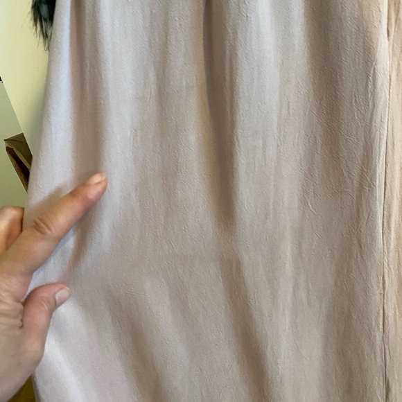 Lulus mauve pink & Burgundy embroidered  floral midi dress - Picture 12 of 12